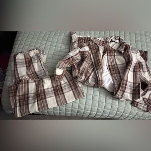 Vintage Jacobson's Young Signature Collection Plaid Suit (jacket, pants, skirt)